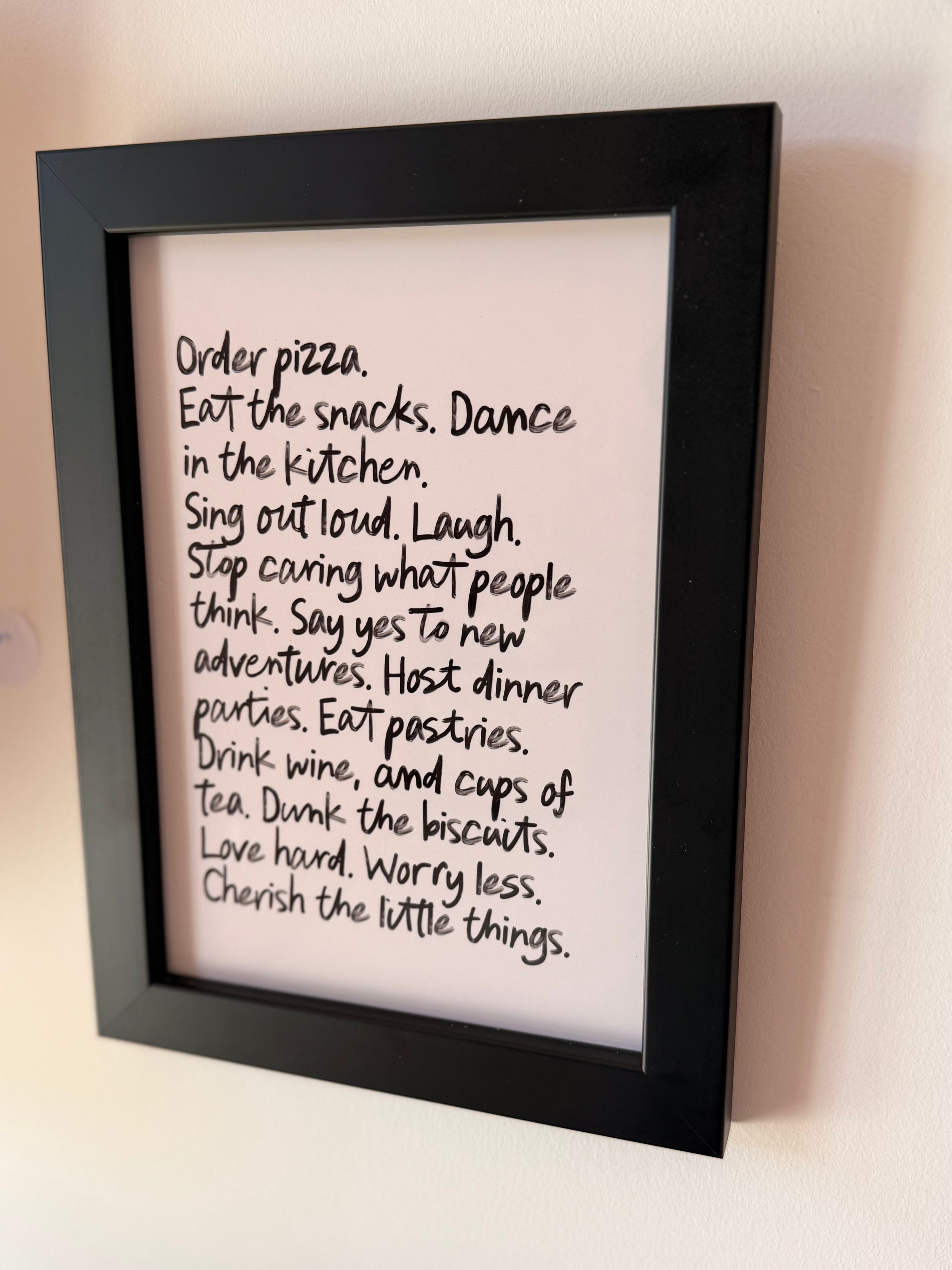 Framed Print - Manifesto Print