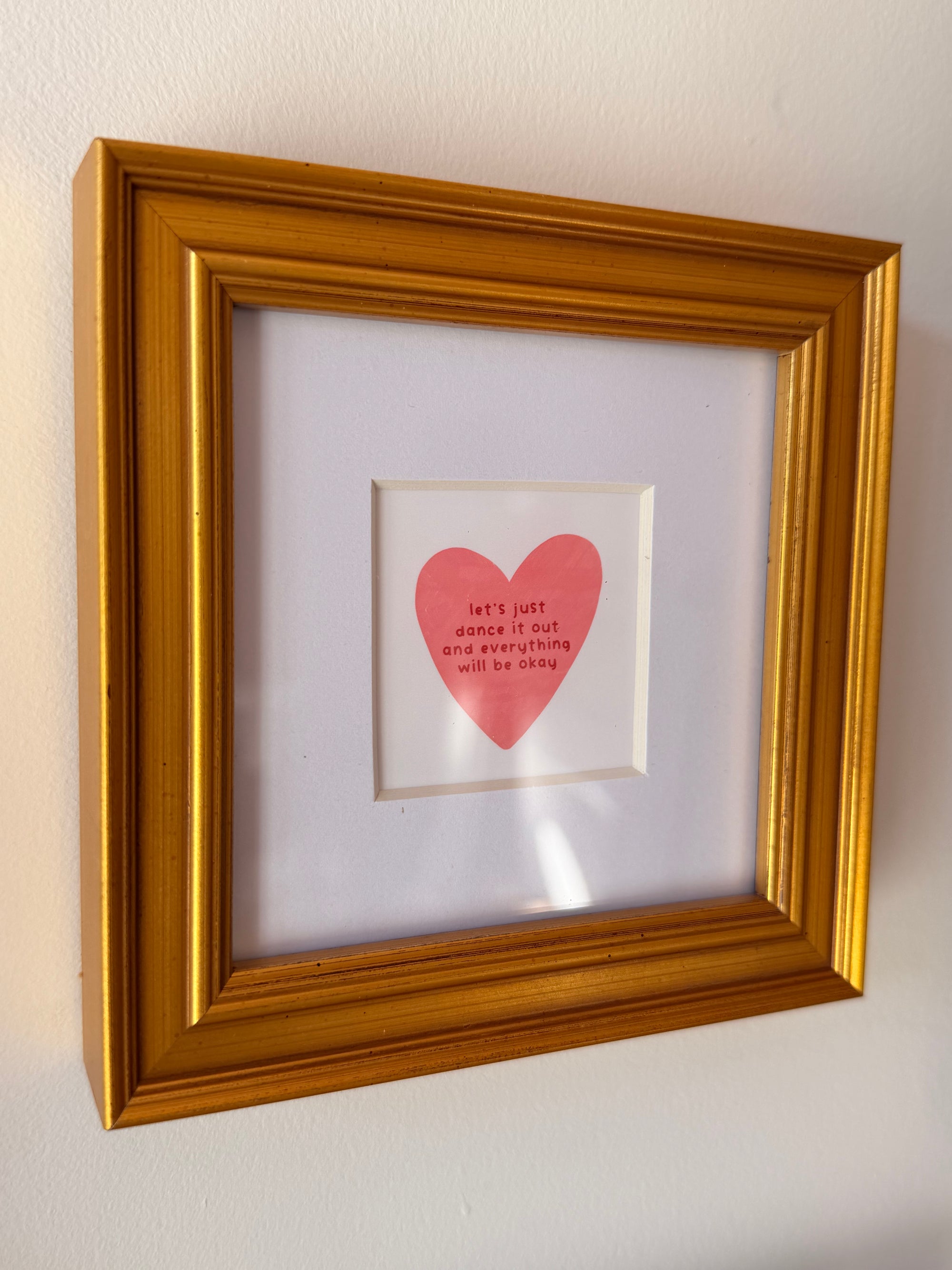 Framed Mini Print - Heart Lets Dance