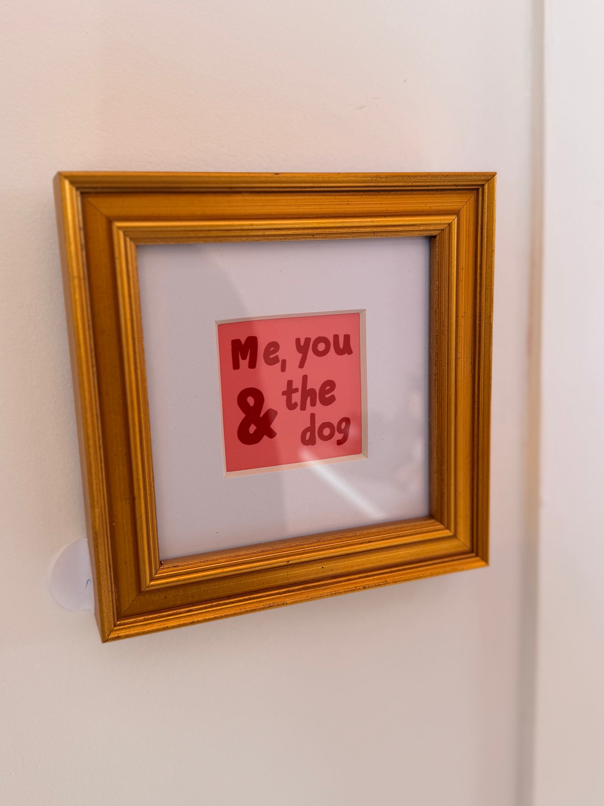 Framed Mini Print - Me, You & the Dog