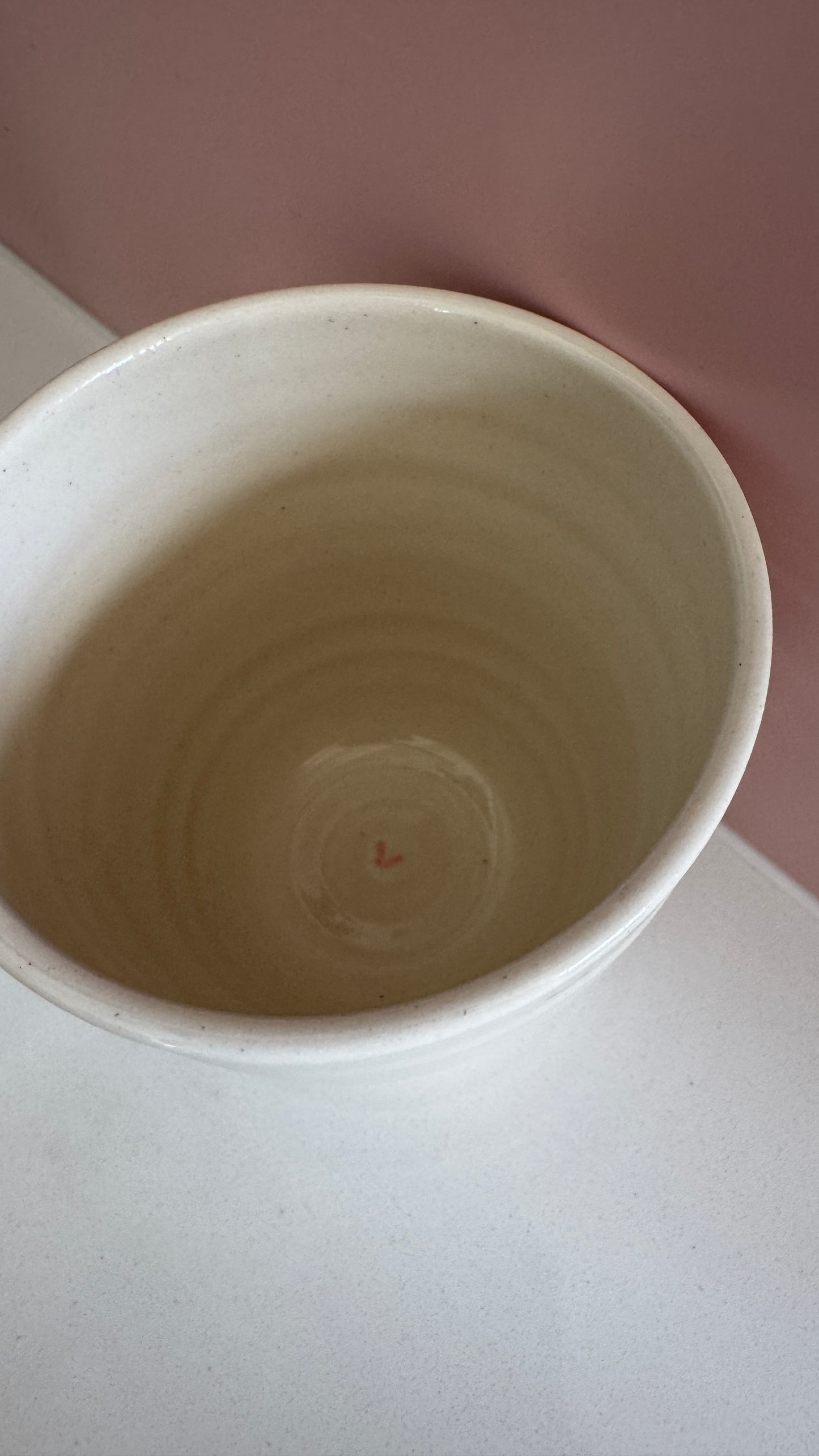 Hello Darling Tumbler - cream and pink