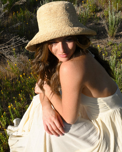 Raffia Sun Hat - Natural - Mimmi