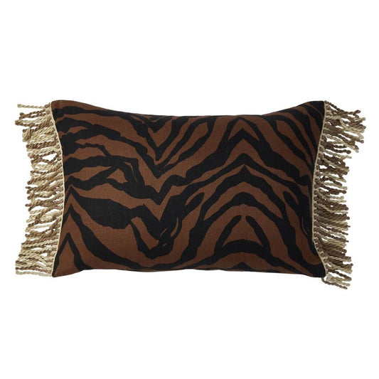 Zebra Chocolate 60 x 40 cushion