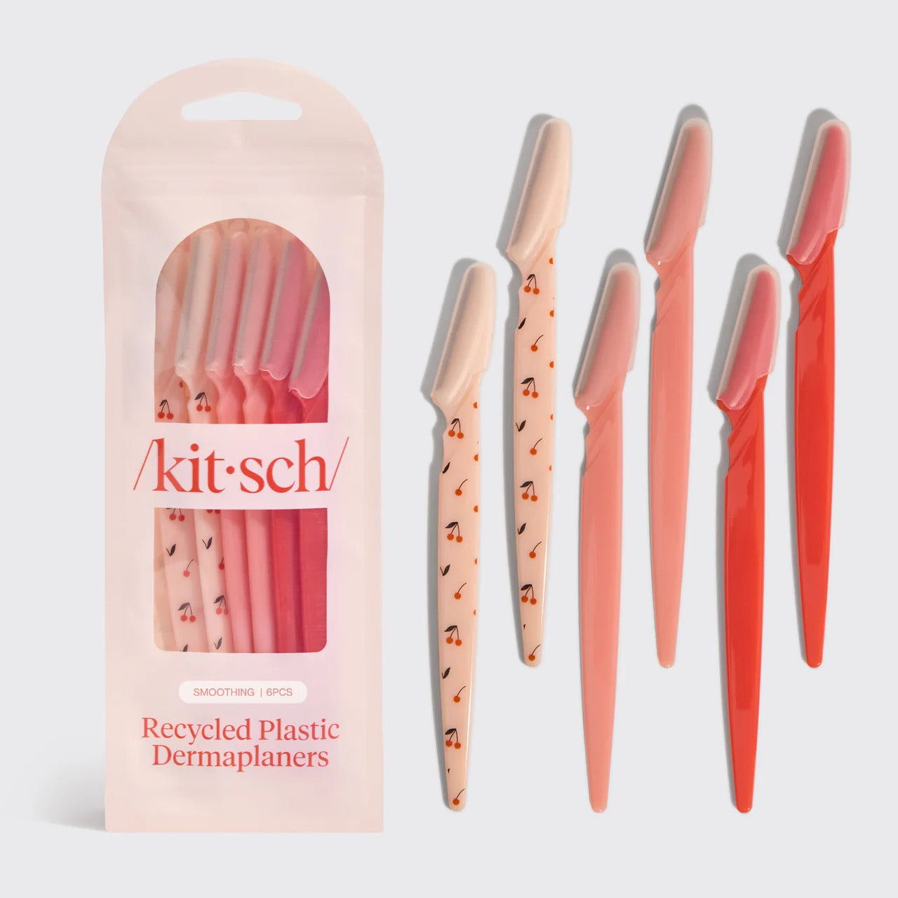 Kitsch - Recycled Plastic Dermaplaners 6pc Set