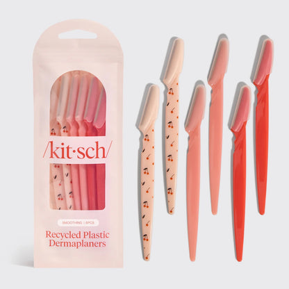 Kitsch - Recycled Plastic Dermaplaners 6pc Set