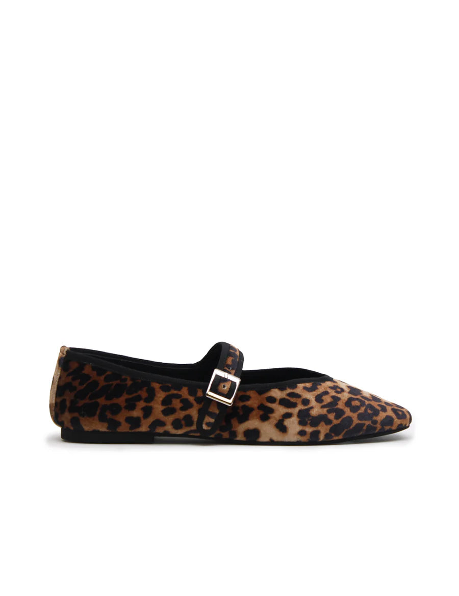 Mary Jane Leopard Flat