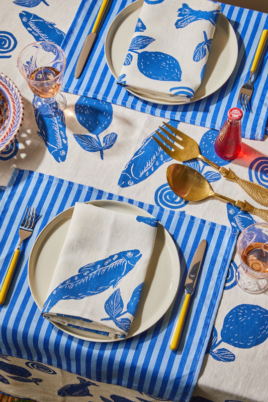 Sardines Napkins - Set of 4