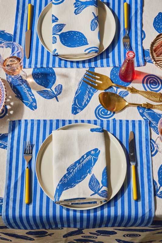 Sardines Napkins - Set of 4