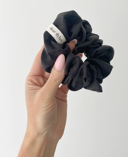 Silk Scrunchie - Noir