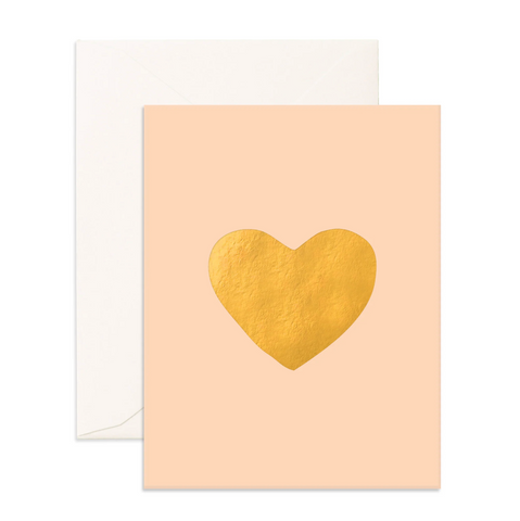 Gold Heart Card