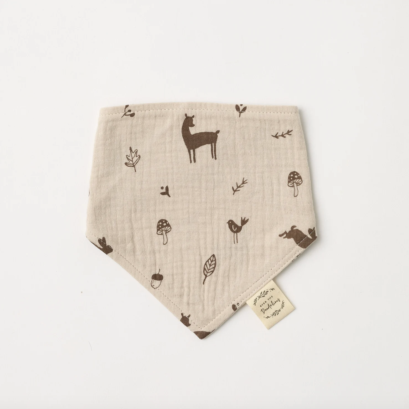 Organic Muslin Bib - Woodlands