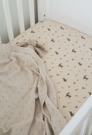 Fitted Cot Sheet - Woodlands