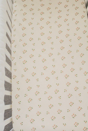 Fitted Cot Sheet - Daisy