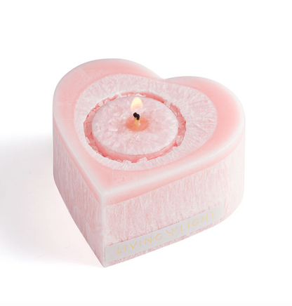 Heart Candle - Blush