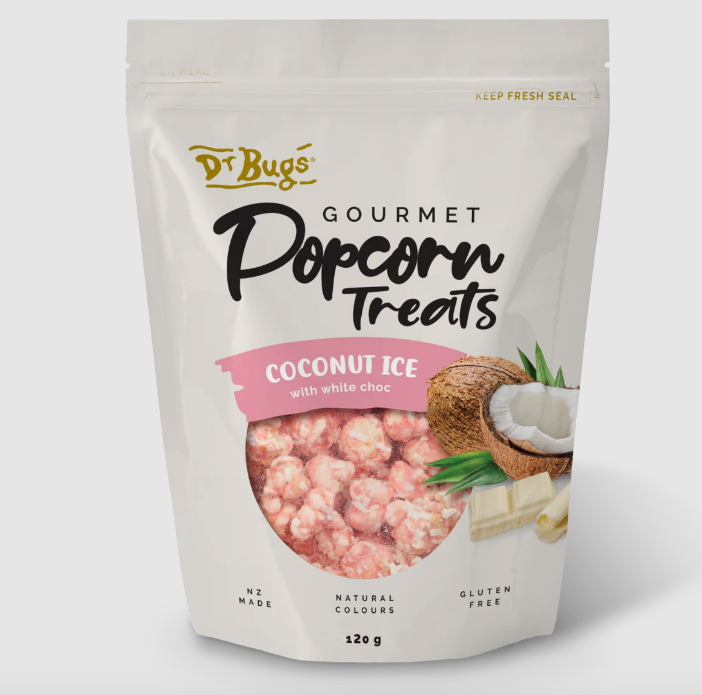 Dr Bugs Coconut Ice Popcorn