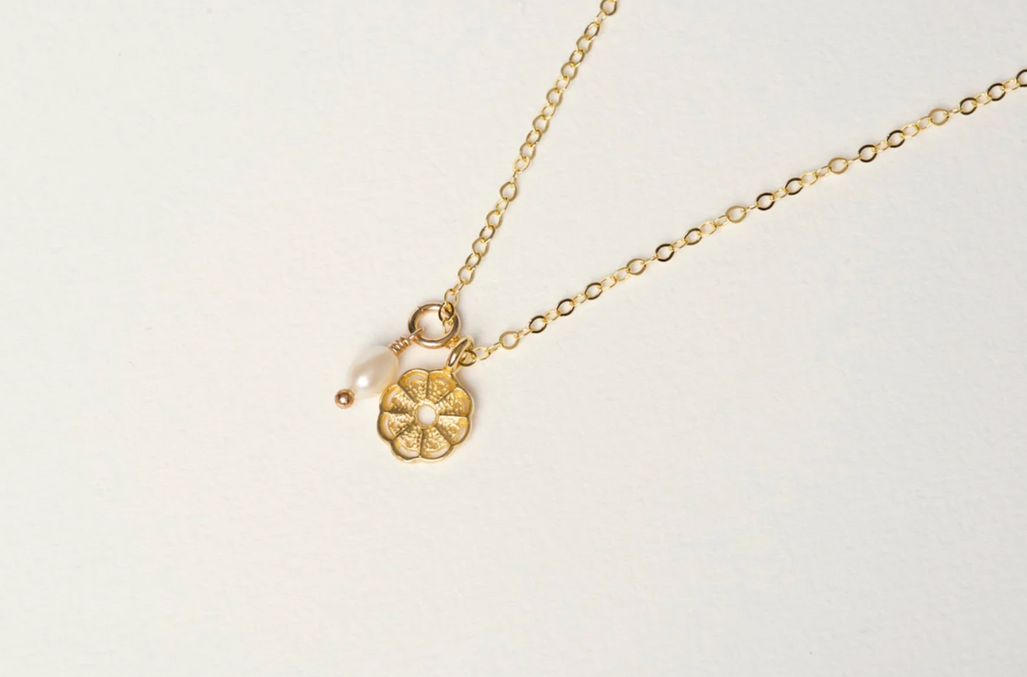 Mini Wild Necklace - Gold/Pearl