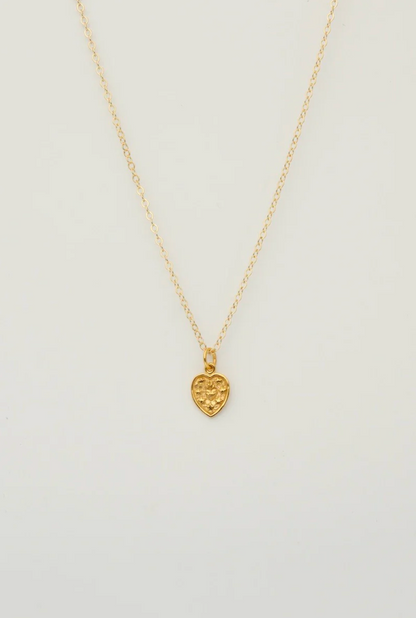 Sacred Heart Necklace - Gold