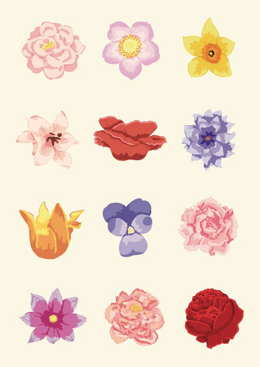 Tea Towel - Colourful Floral