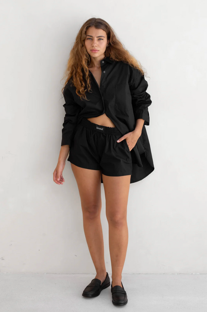 Poplin Shorts - Black