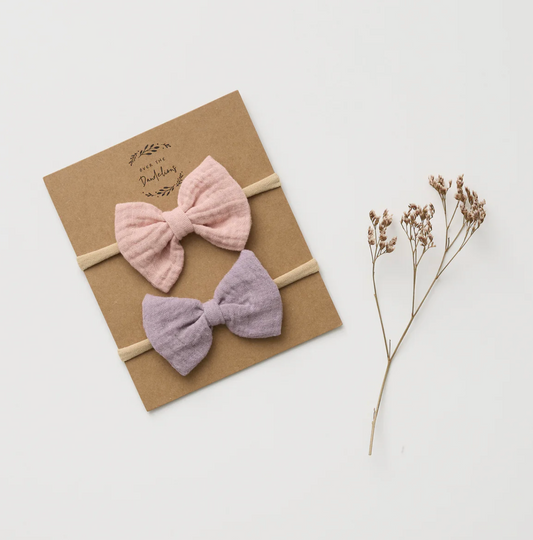 Headband - Set of 2 - Blush + Lilac