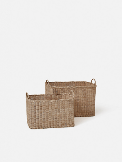 Rectangle Rattan Basket