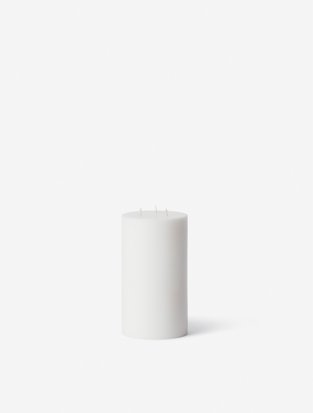 3 Wick Pillar Candle White