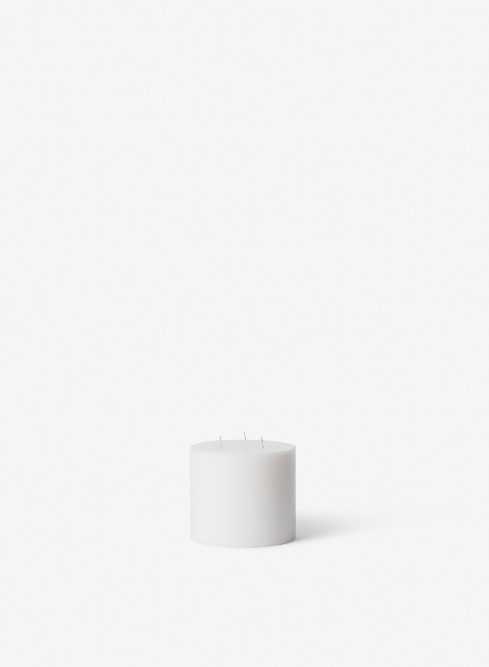 3 Wick Pillar Candle White