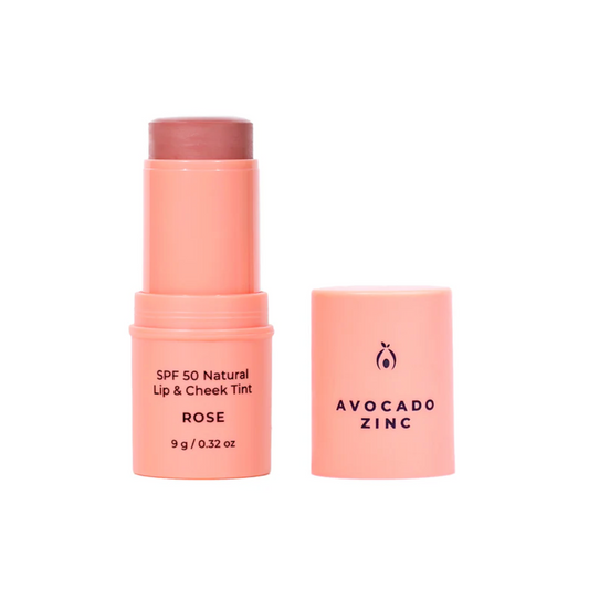 SPF 50 Natural Lip & Cheek Tint - Rose