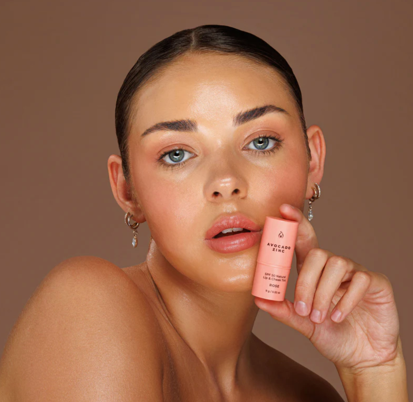 SPF 50 Natural Lip & Cheek Tint - Rose