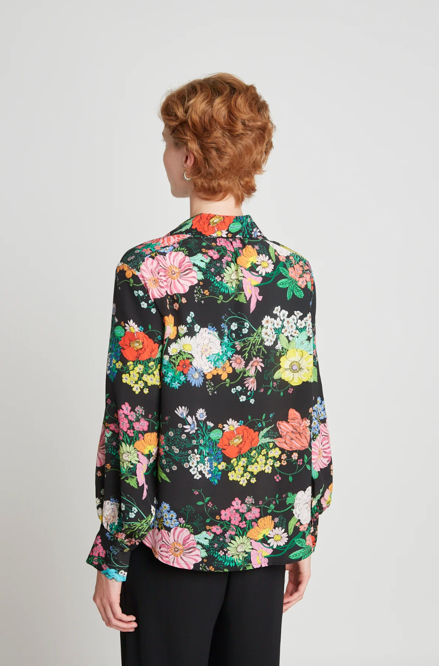 Round Table Shirt - Black Floral