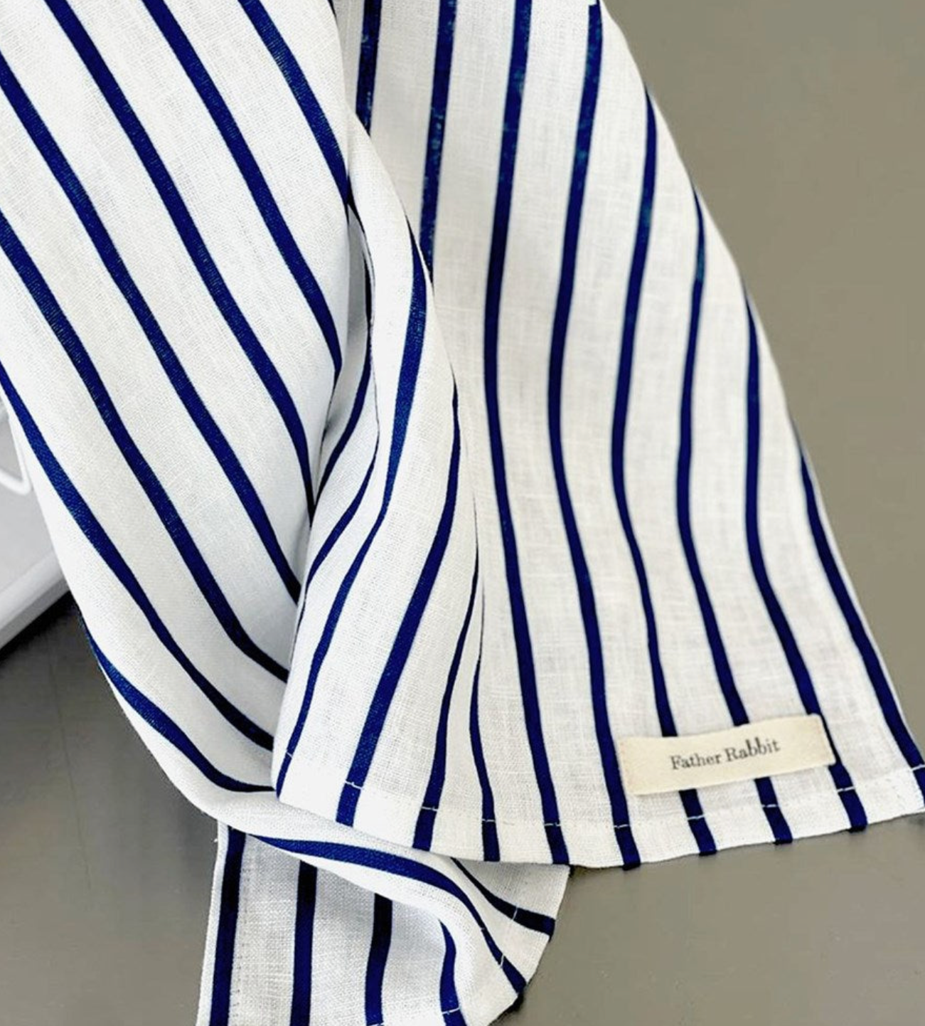 Tea Towel - Navy Stripe