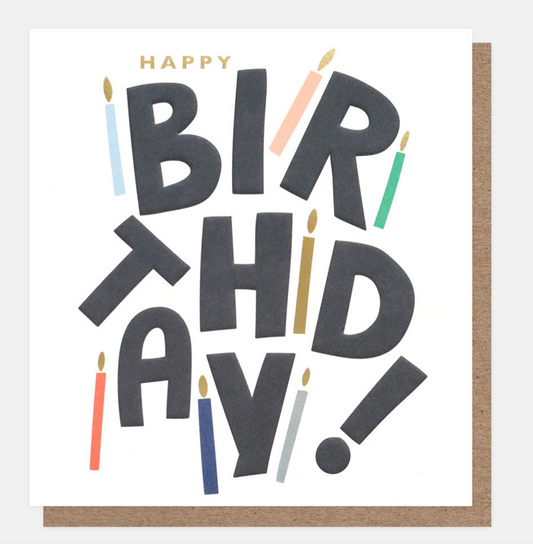 Candles Happy Birthday Card