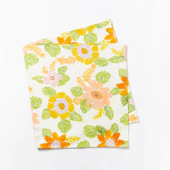 Sunset Floral Linen Pillowcase