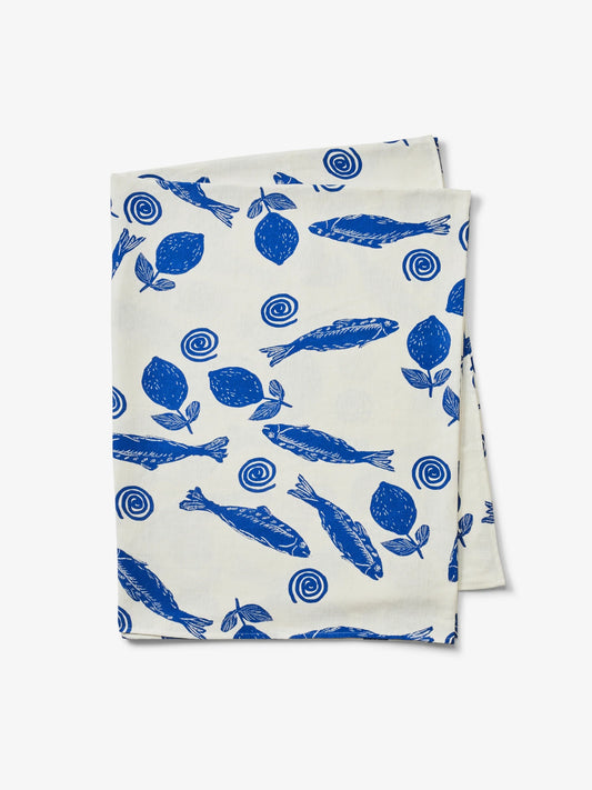 Sardines Linen Tablecloth