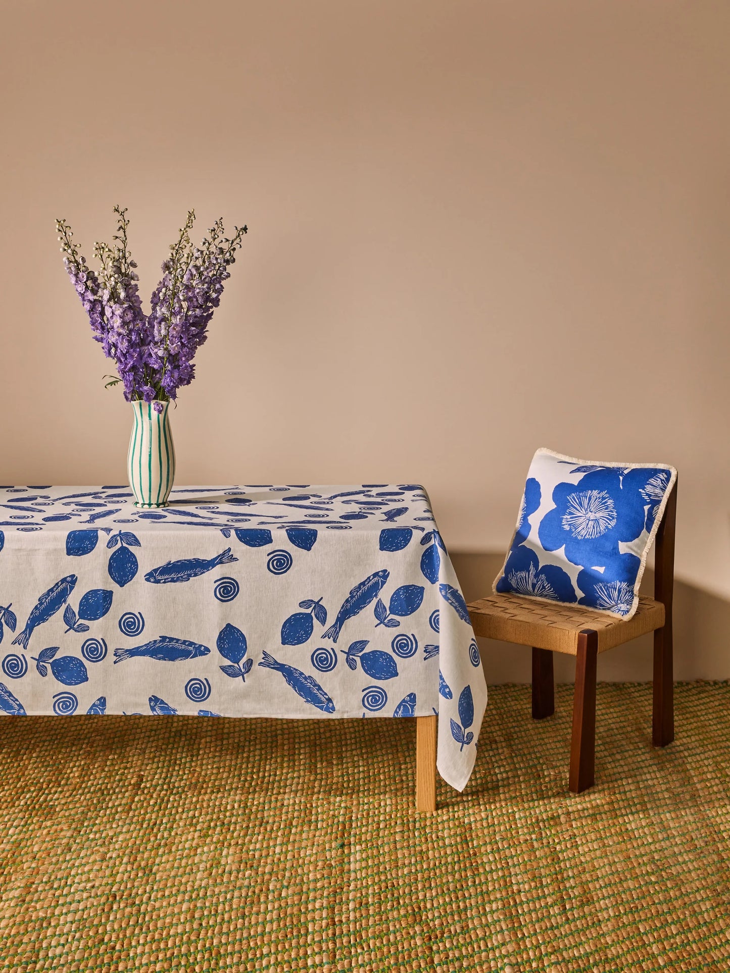 Sardines Linen Tablecloth