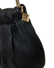 Ayla Shoulder Bag - Black Licorice Pleat