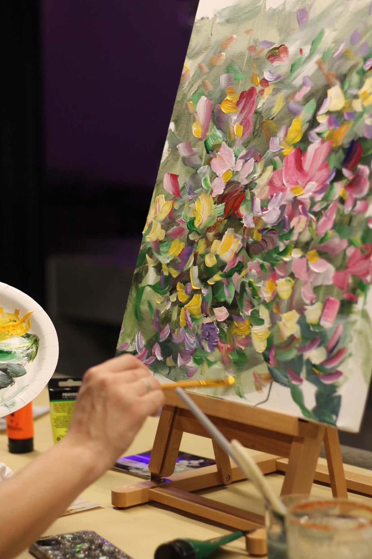 Hello Darling X Michelle Neale Canvas Floral Painting Workshop