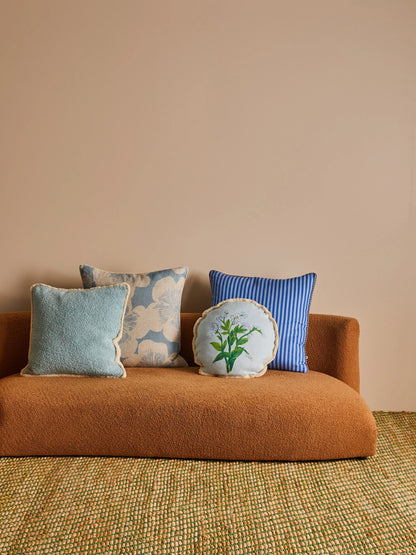 Forget Me Not Blue Cushion + Inner 50cm round