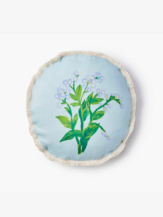 Forget Me Not Blue Cushion + Inner 50cm round