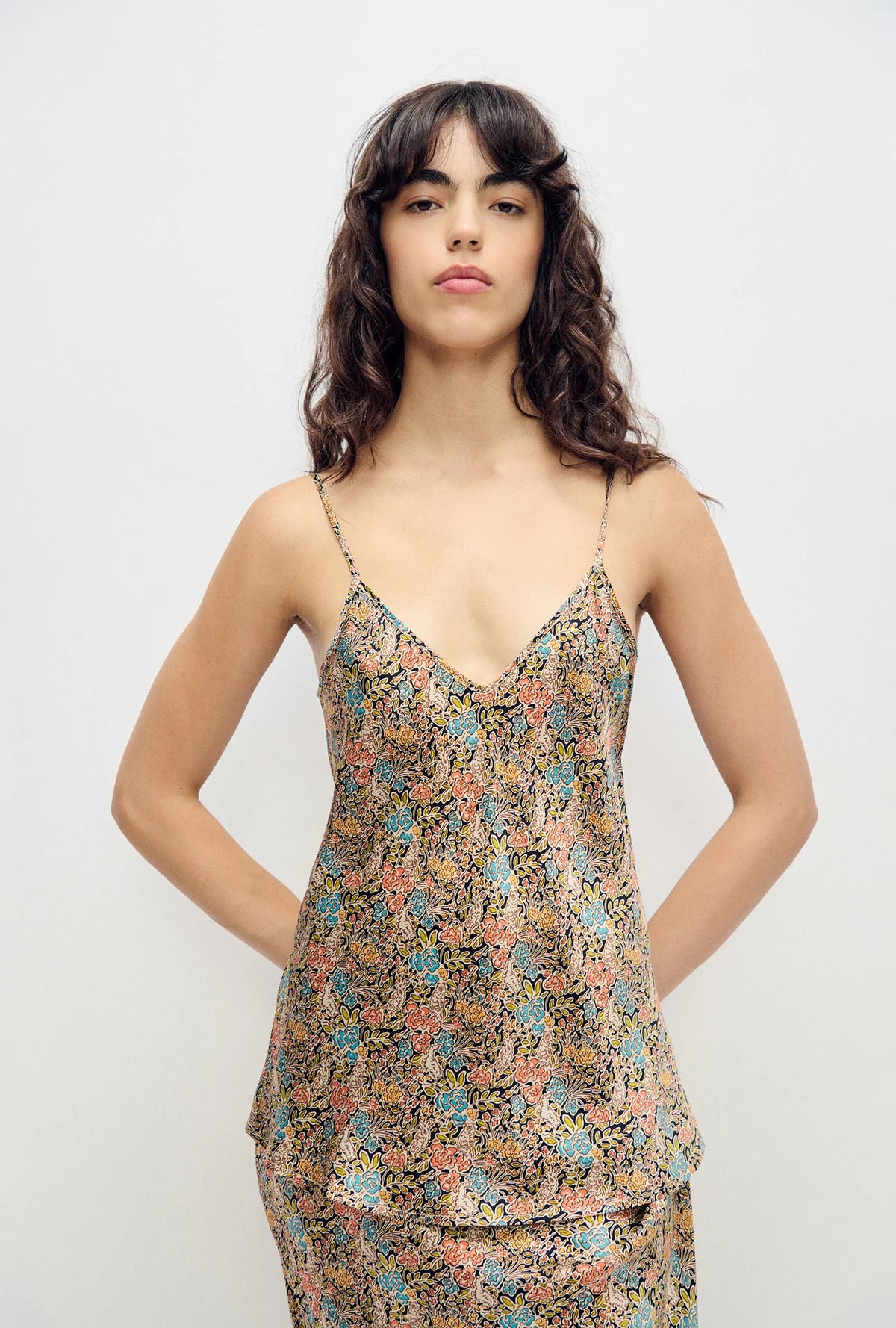 Bias Cut Cami Sugar Floral