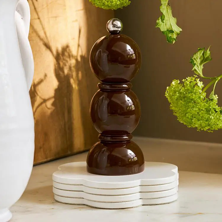 Mini Bobbin Salt or Pepper Grinder - Chocolate
