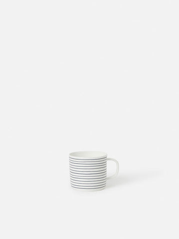 Stripe Coffee Cup - Navy/White