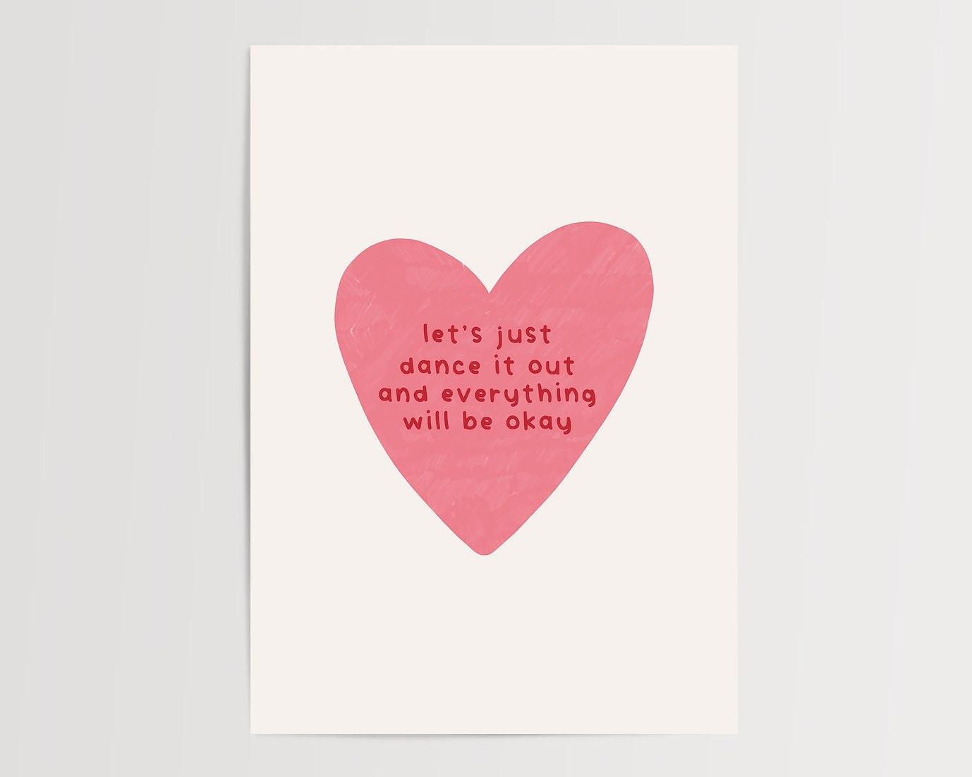 Framed Mini Print - Heart Lets Dance