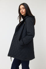 Quilted Parka - Black