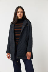 Quilted Parka - Black