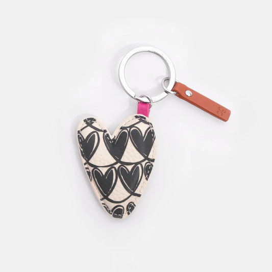 Black Heart Key Ring