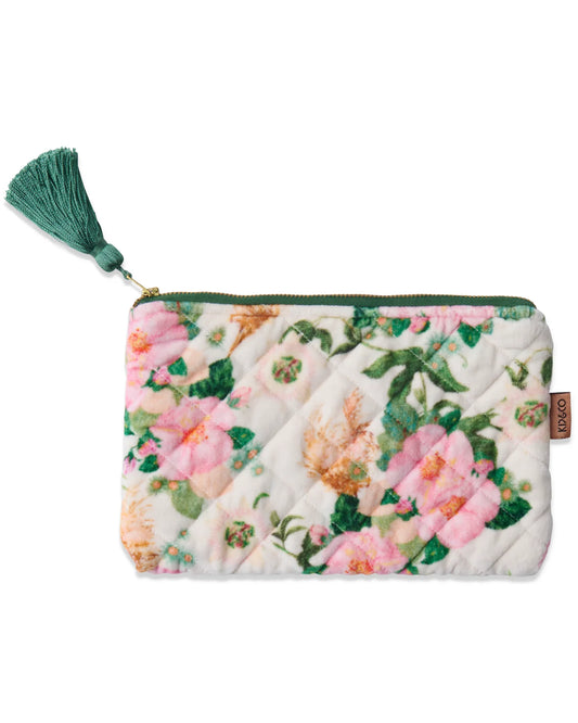 Sunday Stroll Velvet Cosmetic Purse