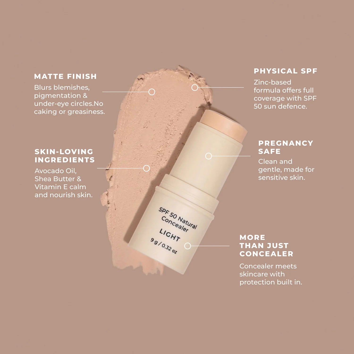 Avocado Zinc Concealer - Light Medium