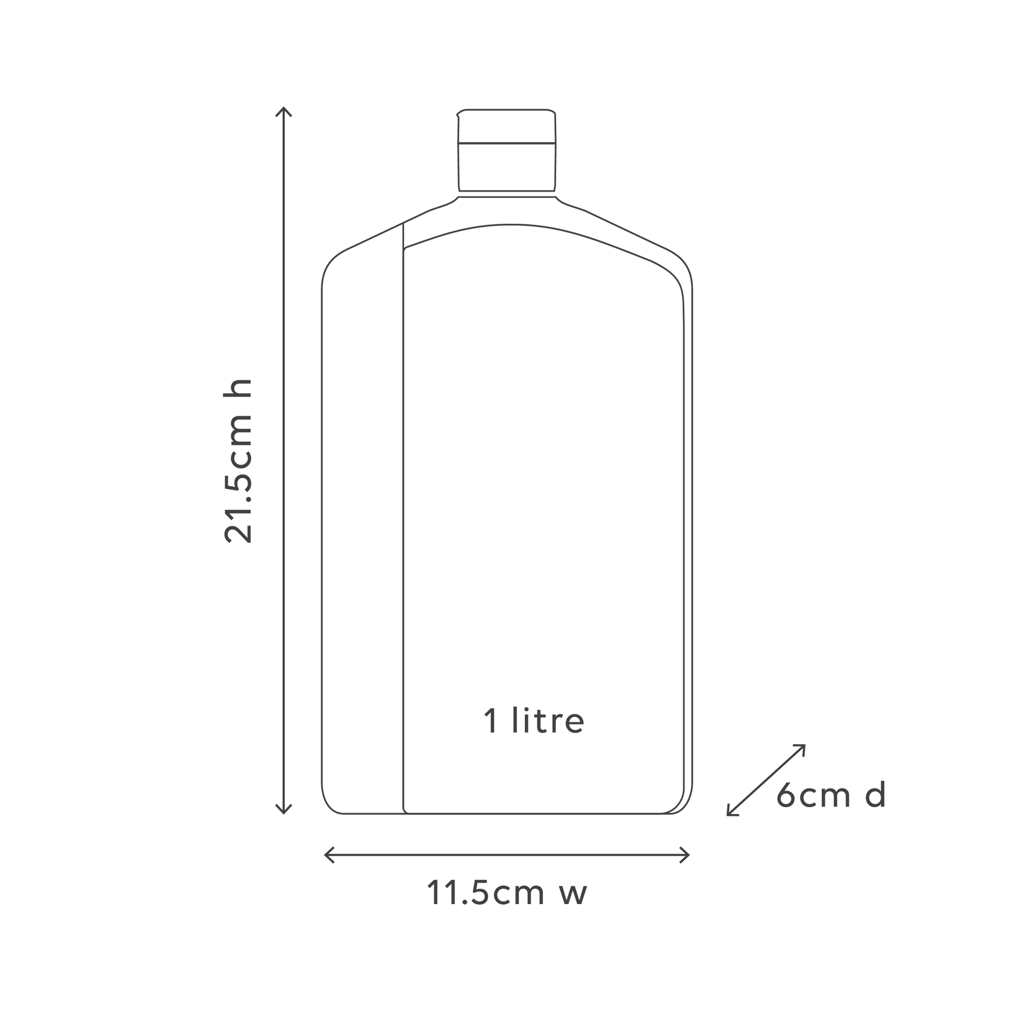 1L Hand & Body Wash Refill - Mango & Lychee