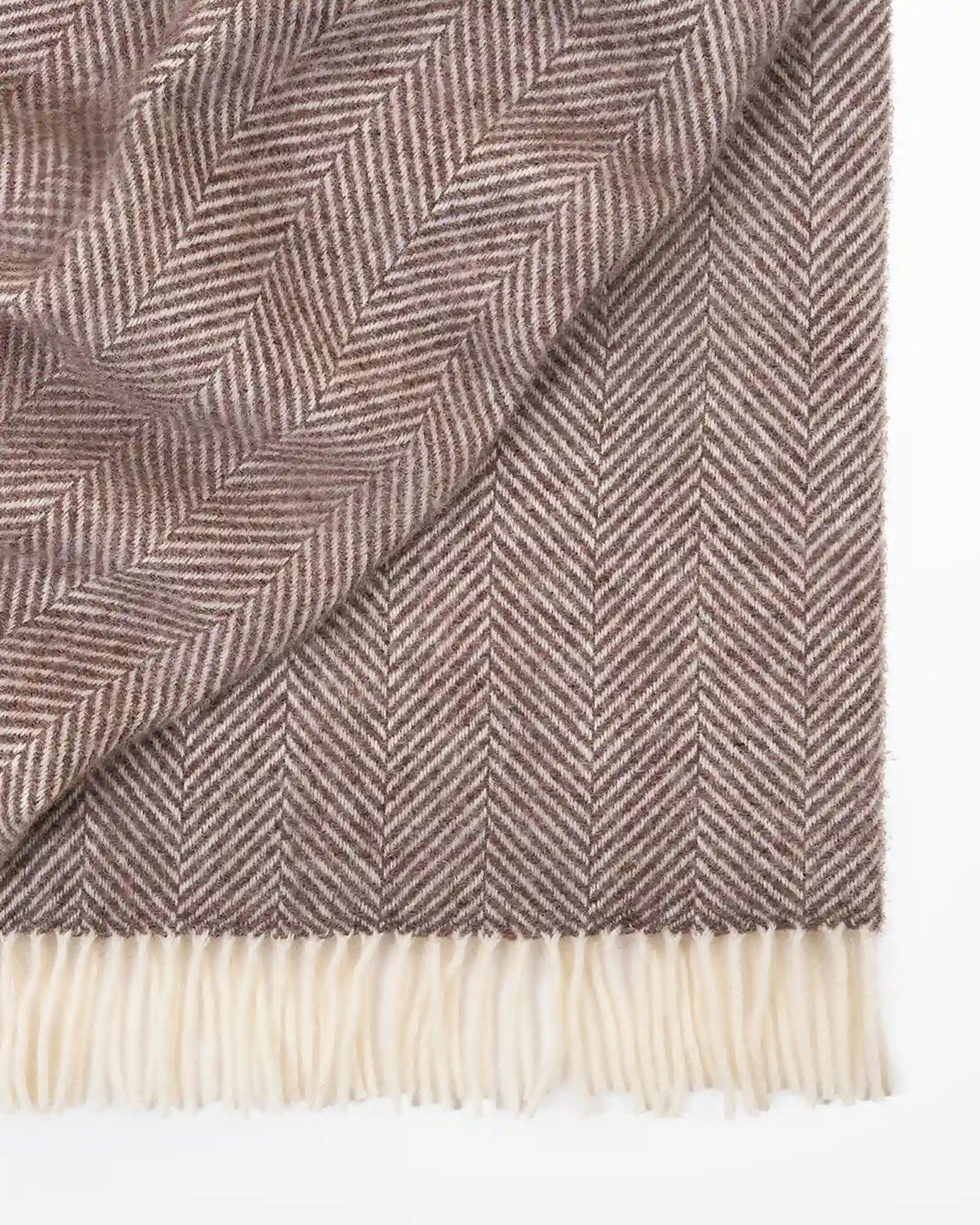 Magnus Wool Herringbone Throw