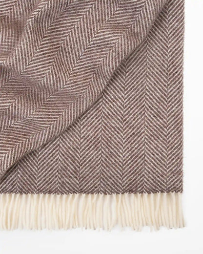 Magnus Wool Herringbone Throw